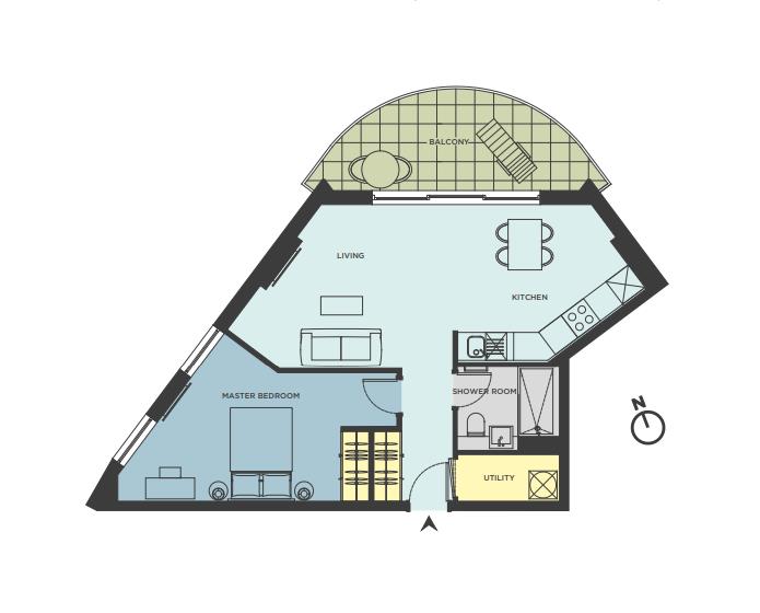 Image of Apartment - 1 Bedrooms - 1 Bathrooms for Rental in EuroCity-Gibraltar, Image 15